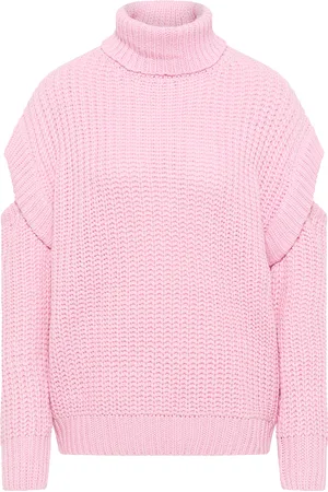 myMo Trui met coltrui Blonda Dames roze