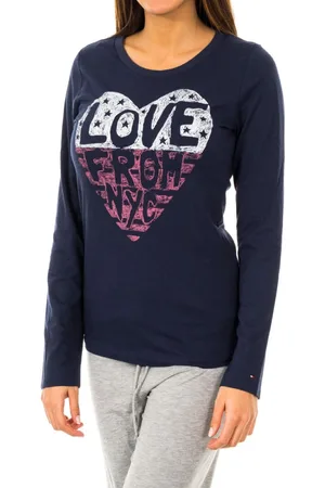 Tommy Hilfiger Dames-T-shirt met lange mouwen en ronde hals 1487903366