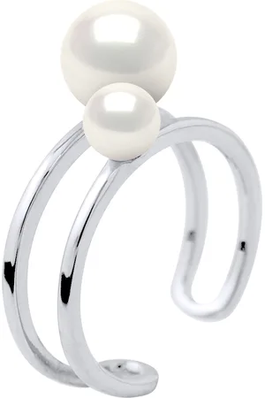 Diadema Ring DUO Beads Freshwater 5 en 8 mm White 925