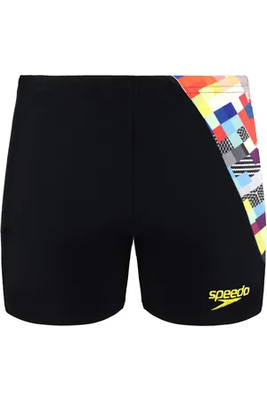 Speedo All Over Print Glichcode Digital Zwart Junior Zwemshort 8 11732D832