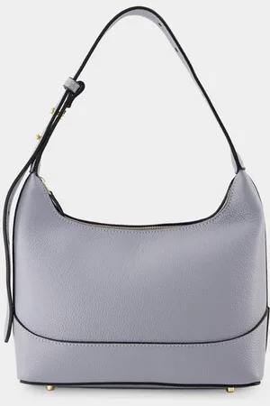 Elleme Hobo lus tas - - Leer - Blauw/Zwart