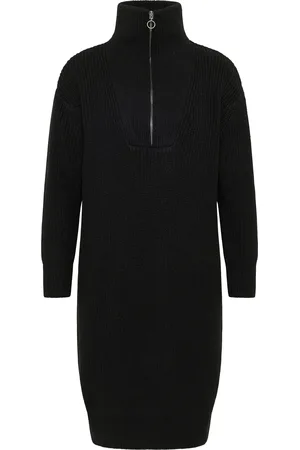 Dreimaster Gebreide midi-jurk met lange mouwen naemi Dames