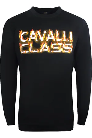 Roberto Cavalli Fire Logo Ontwerp Sweatshirt