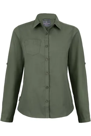 Craghoppers Dames/dames Expert Kiwi Shirt met lange mouwen (Cederhout )