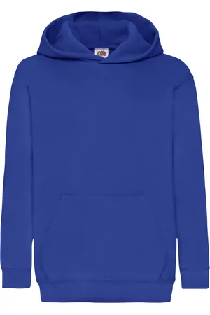 Fruit Of The Loom Kinder Unisex Sweatshirt Met Capuchon / Hoodie (Royaal )