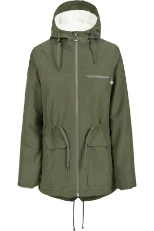 Trespass Dames Forever Waterdichte Parka-Jas (Groen)