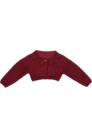 TUTTO PICCOLO Gebreide meisjesjas in tricot 6622W14