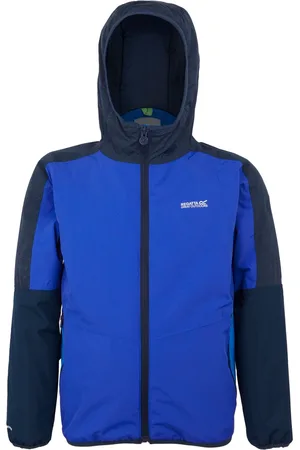 Regatta Reflecterende kinder/Kids Volcanics VIII Terrain Print Jas (Olympisch Blauw/Navy)