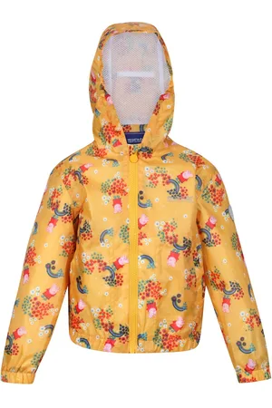 Regatta Muddy Puddle Peppa Pig Gebloemd Waterdicht Jasje voor kinderen/Kinderen (Glimlicht )