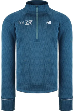 New Balance NB Heat Grid Heren Blauwe Trui