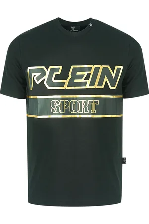Philipp Plein Goud bloklogo T-shirt