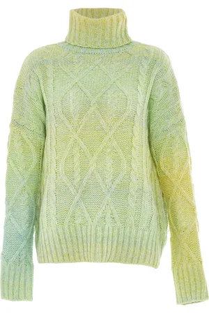myMo Trui met coltrui Dames LIME MUNT