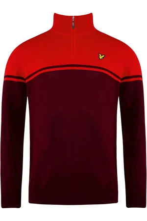 Lyle & Scott Croft Golf Heren Rode Trui