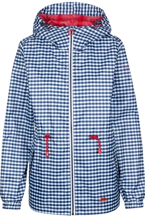 Trespass Dames/Dames Niggle TP75 Geruite Waterdichte Jas (Marine Gingham)