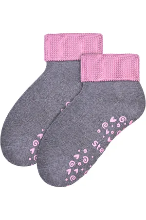 Steven Cotton Candy by - 2 Paar Anti Slip Peutersokken met Grippers voor Baby