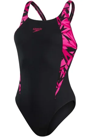 Speedo Damesbadpak Hyperboom Splice Muscleback in roze