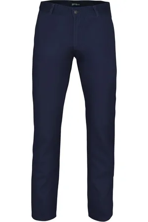 Asquith Heren Klassieke Casual Chinos/Trousels (Marine)