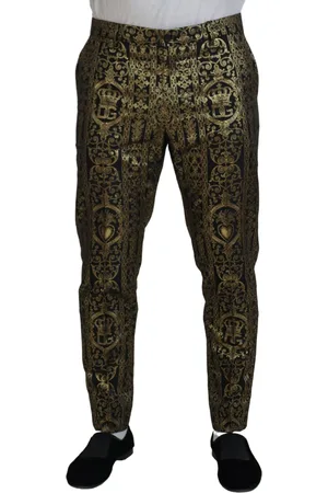 Dolce & Gabbana Jacquard geklede broek broek