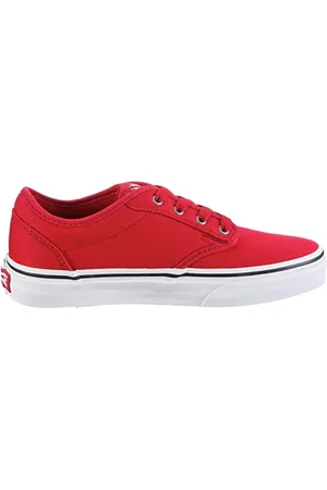 Vans Atwood Low Top Lace-Up Red Canvas Kinderslippers KI514A