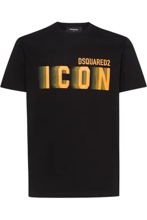 Dsquared2 Cool Fit Oranje Blur Icon Logo T-shirt