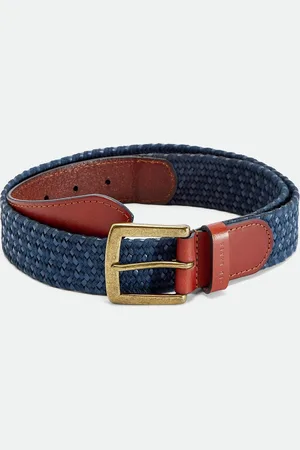 Ted Baker Galan gevlochten riem van leer, marineblauw