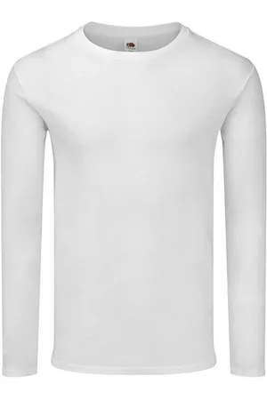 Fruit Of The Loom Heren Iconische 150 T-Shirt met lange mouwen