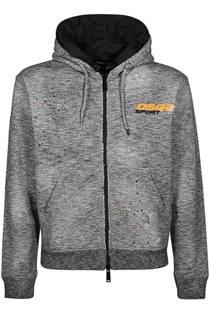 Dsquared2 DSQ2 Sport Paint Splash grijze hoodiejas