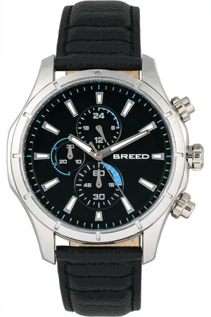 Breed Lacroix chronograaf horloge met leren band