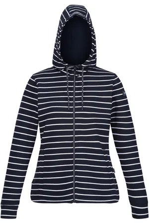 Regatta Dames/Dames Bayletta Full Zip Hoodie (Marine / Wit)