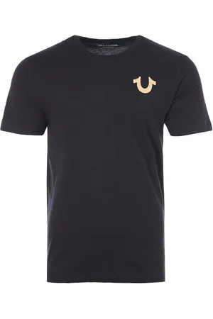 True Religion T-shirt met ronde hals en boeddha-folieprint op de rug voor heren