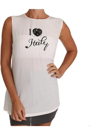 Dolce & Gabbana I Love Italy Zijden Cami T-shirt