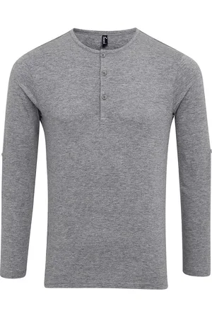 Premier Heren Long John Roll Tee (Grijze Mergel)