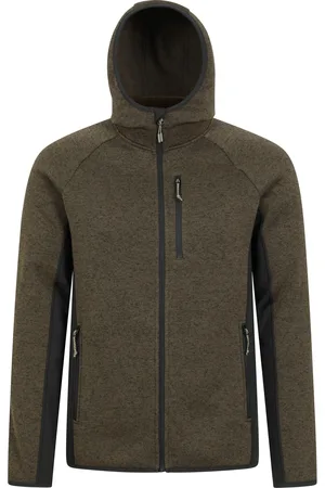 Mountain Warehouse Heren Treston Fleece Hoodie (Donkere Khaki)