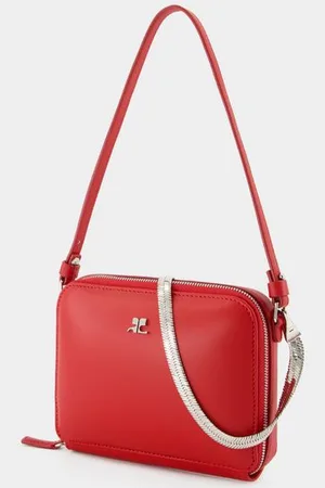 Courrèges Courreges Handtas met wolkenketting - - Leer