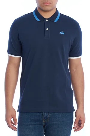 La Martina YMP006-PK001 Heren Slim Fit Poloshirt met korte mouwen