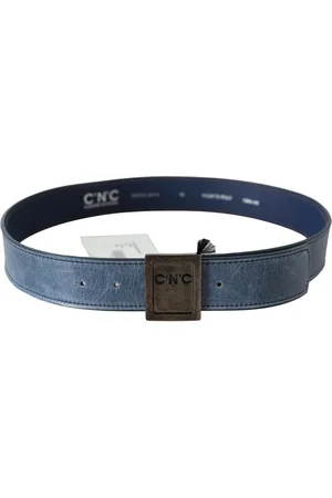 Costume National Lederen Logo Gesp Riem