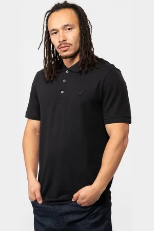 Lyle & Scott Tonale adelaar gitzwart poloshirt