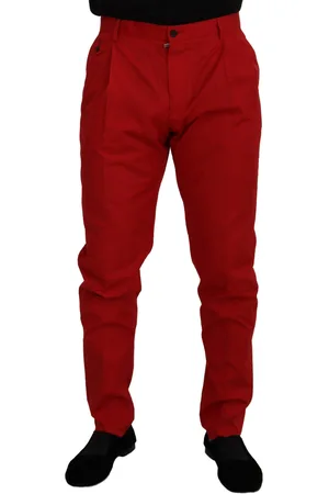 Dolce & Gabbana Katoenen slim fit broek