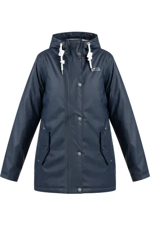 Icebound Gewatteerd regenjack Dames marine