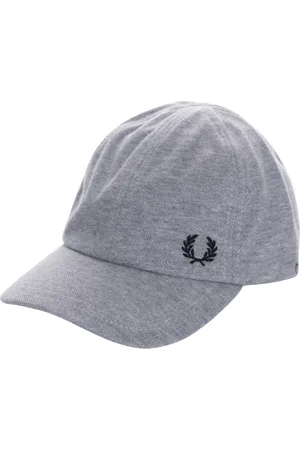 Fred Perry Merklogo piqué grijze klassieke pet