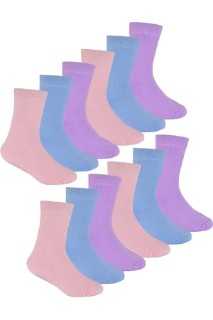 Sock Snob 12 paar multiverpakking thermo kindersokken | | Dikke kindersokken voor de winter | Jongens & Meisjes - Pastel