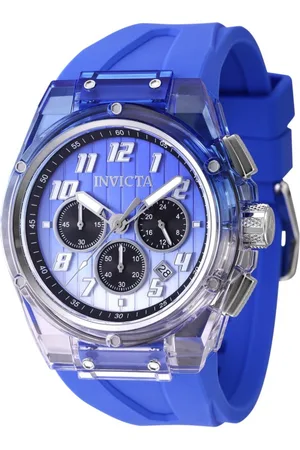 Invicta S1 Rally 47350 Heren Horloge - Quartz Uurwerk - Roestvrij Staal met blauwe Wijzerplaat - 44mm
