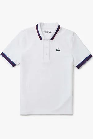 Lacoste Dames UV Protect Gestreepte Kraag Tennis Poloshirt in