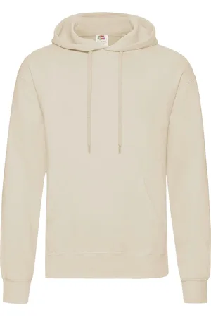 Fruit Of The Loom Unisex Volwassenen Klassiek Sweatshirt met capuchon (Natuurlijk)