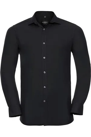 Russell Athletic Russell Collection Heren Ultimate Stretch Shirt met Lange Mouwen
