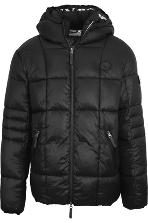 Philipp Plein Small Circle Logo Quilted Black Jacket