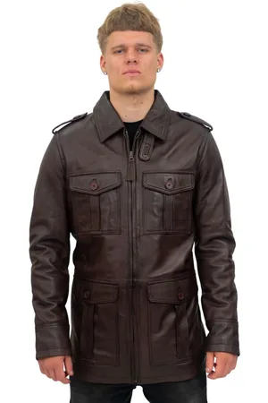 Infinity Heren leren parka safarijas-Mesa Verde