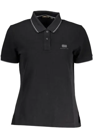 Napapijri Katoenen Poloshirt Met Contrasterende Details En Geborduurd Logo