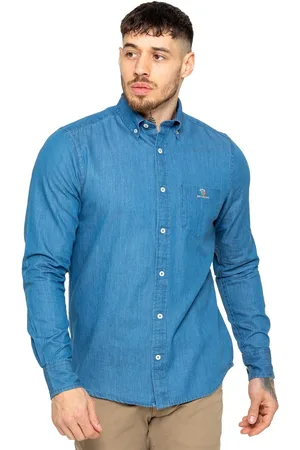 Enzo | Heren Regular Fit Denim Overhemd