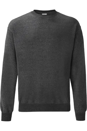 Fruit Of The Loom Heren Set-In Belcoro® garen Sweatshirt (Donker Heather)